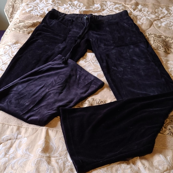 Ladies athletic velvet pants - Picture 1 of 3